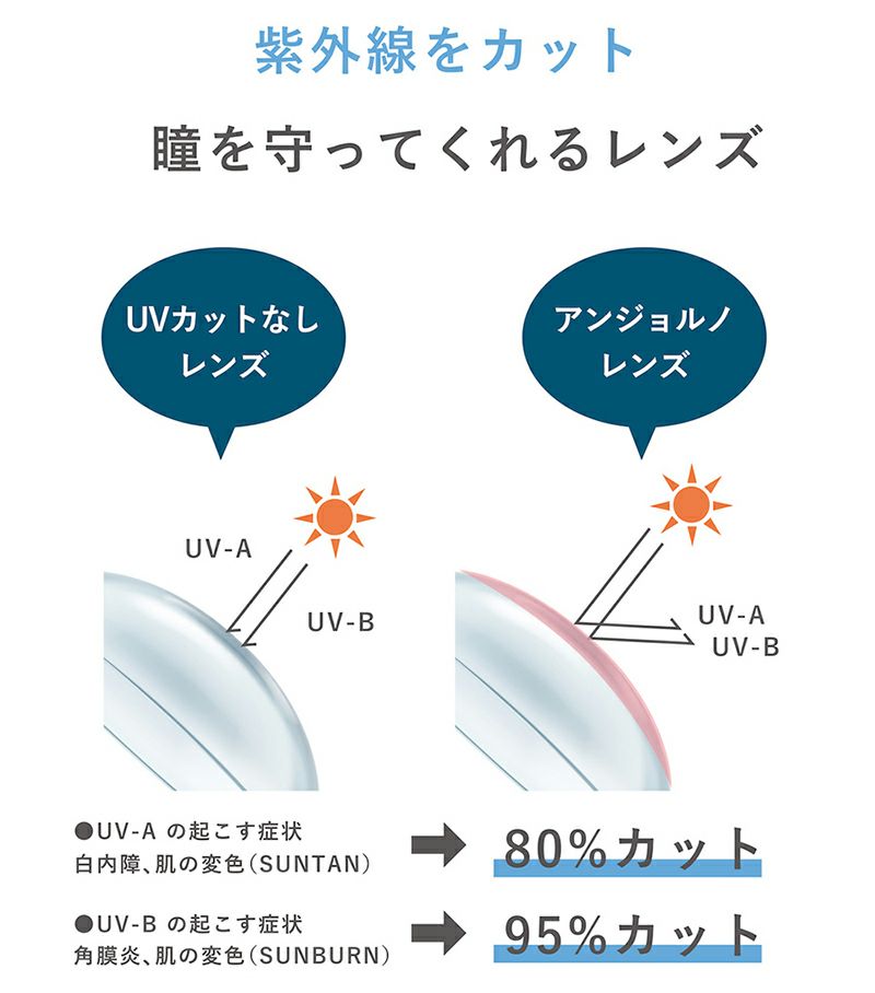 アンジョルノクリア ワンデー UV＆モイスト[高含水55%] クリアレンズ / 30枚入り 【2個までネコポス】 | COCOBEAUMO  SHOBIDO ONLINE STORE (ココビューモショウビドウオンラインストア)