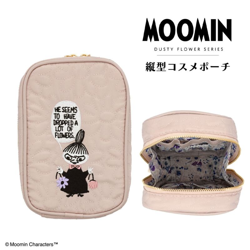 ムーミン ダスティフラワーシリーズ コスメポーチ ＜ PINK ＞ MN24483 MOOMIN | 粧美堂（しょうびどう）ONLINE STORE  | 公式通販