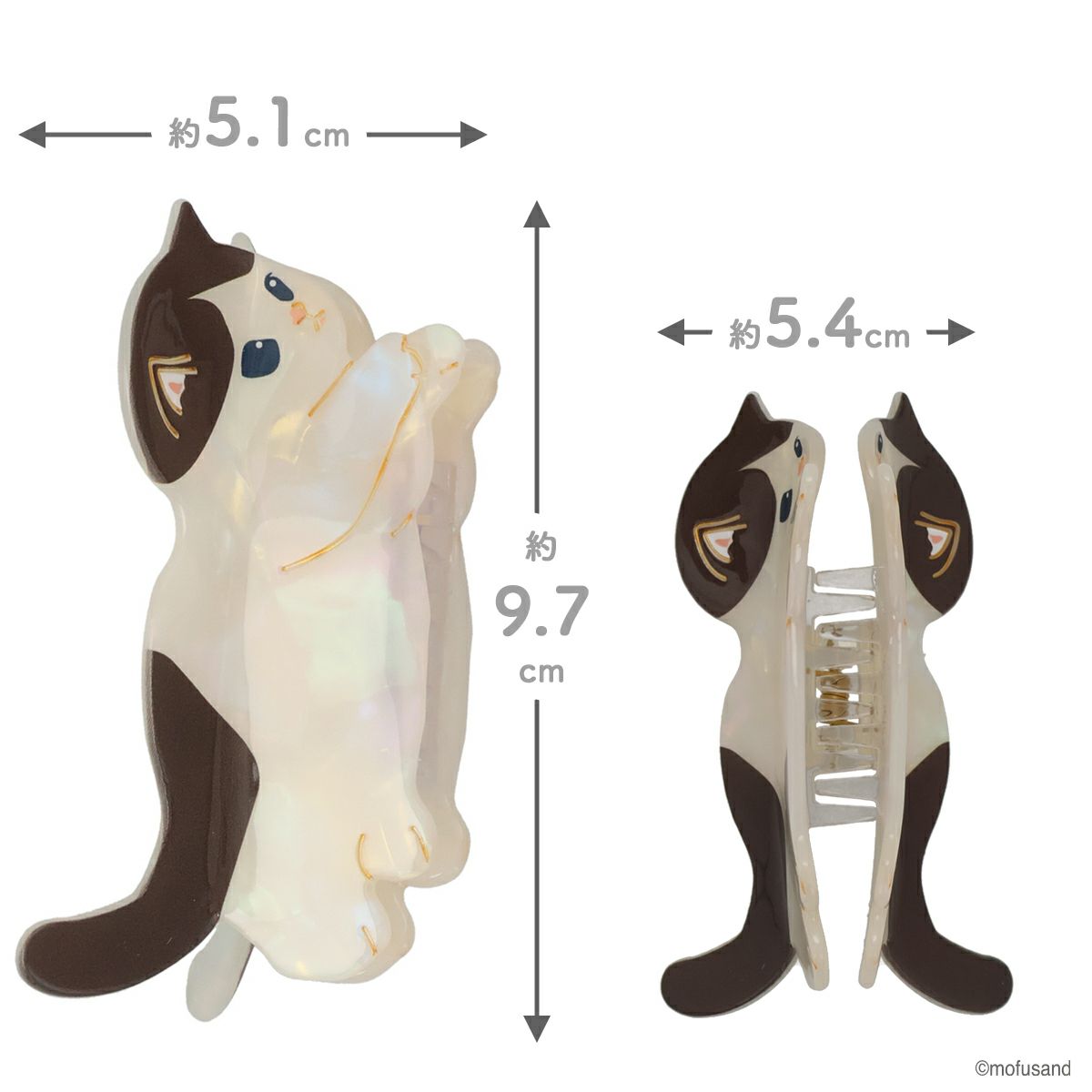 mofusand アクセサリー ダイカットクリップ ＜ハチワレ＞ モフサンド