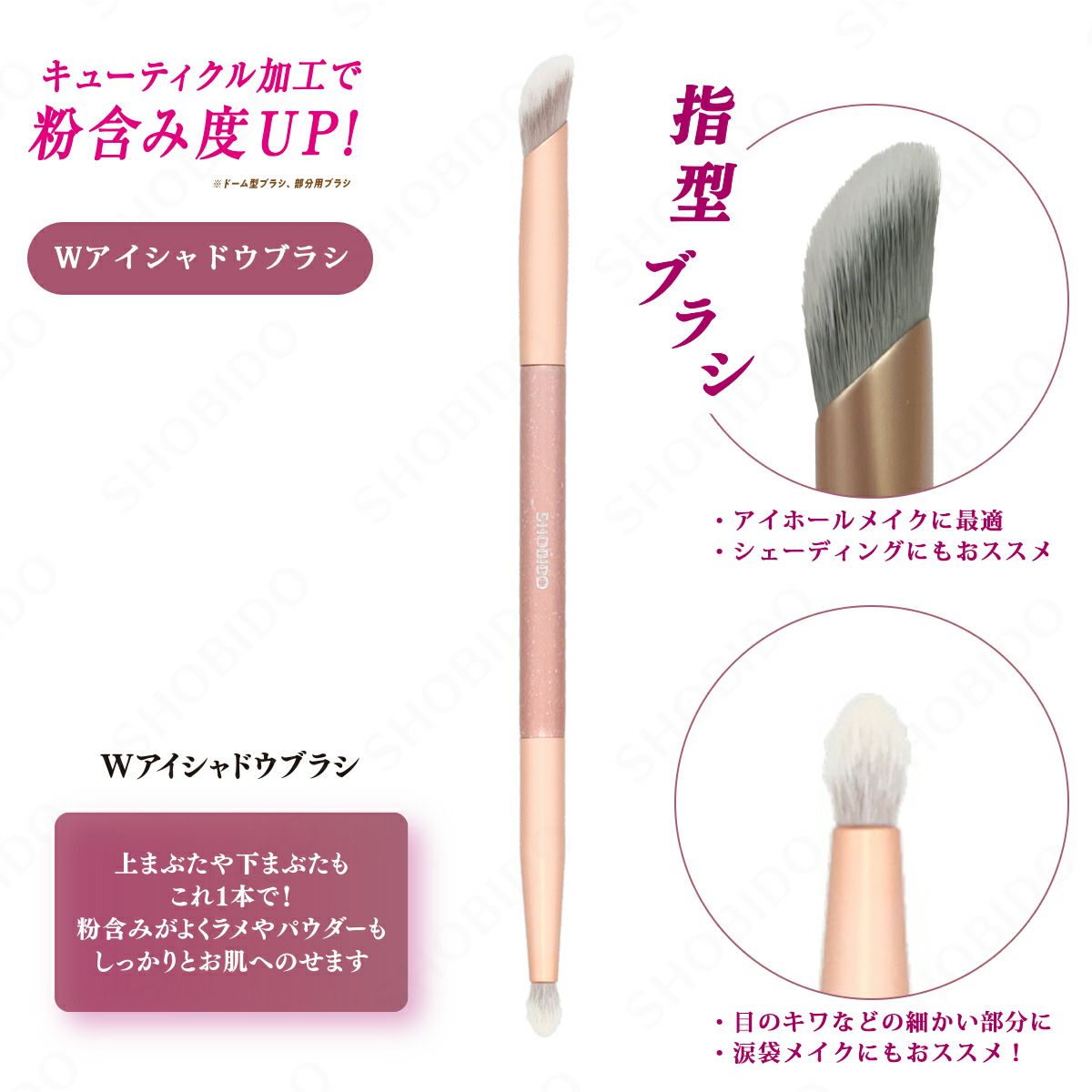 数量限定!2本SET／ Wアイシャドウ＆パウダーブラシ限定セット