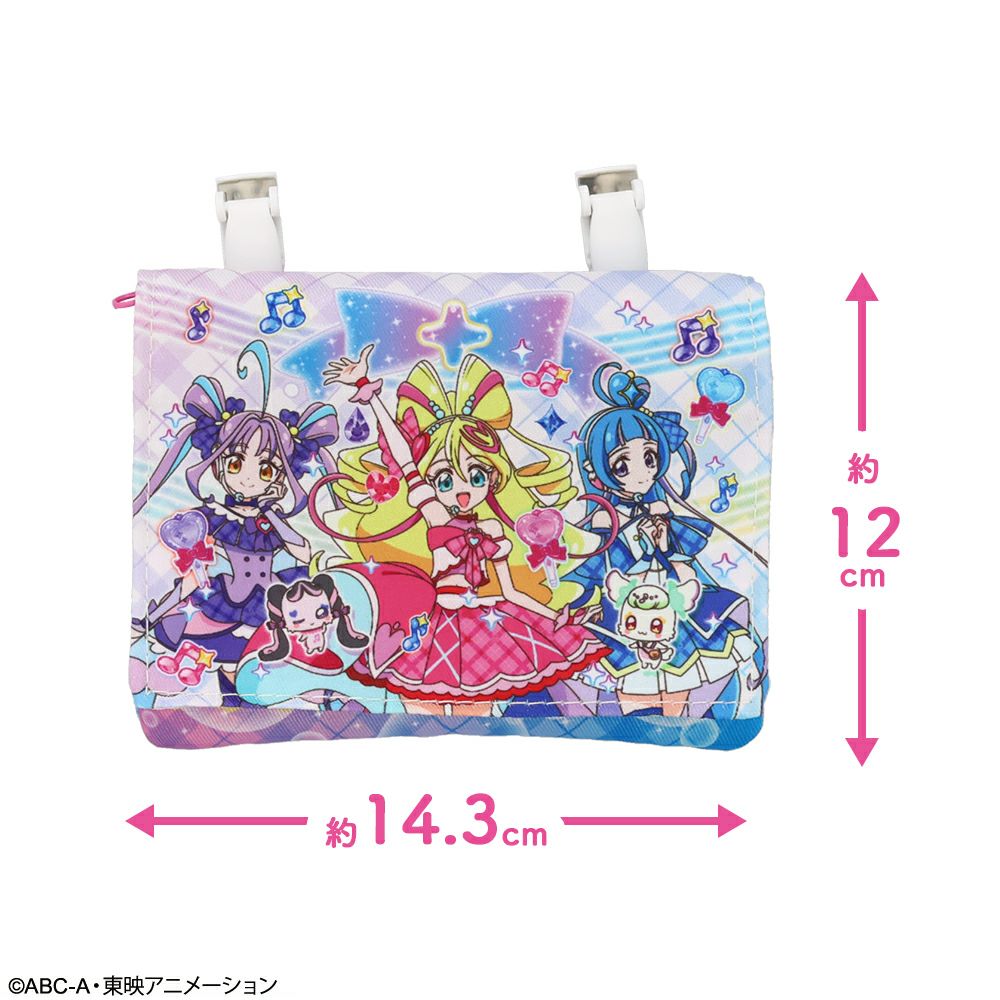クリアショルダーバッグ（キミとアイドルプリキュア・パープル