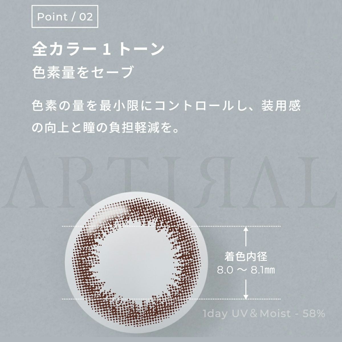 アーティラルUV＆モイスト58 ワンデー [ダークブラウン][10枚入