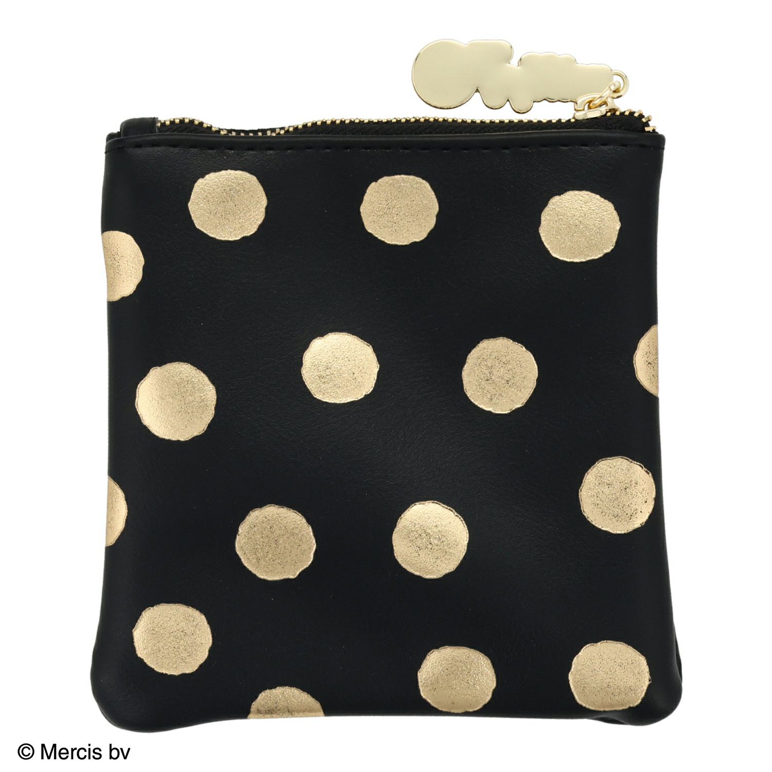 Dick Bruna Gold & Blackシリーズ スクエアポーチ BLACK