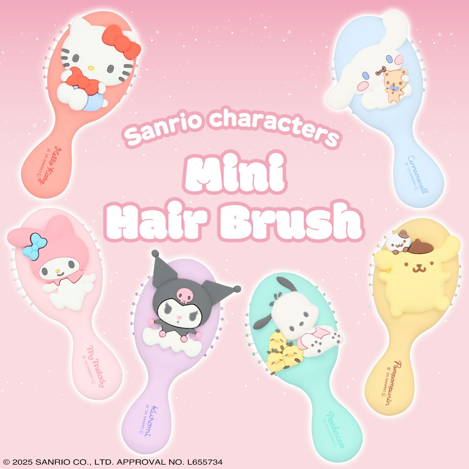 サンリオキャラクターズ ミニヘアブラシ