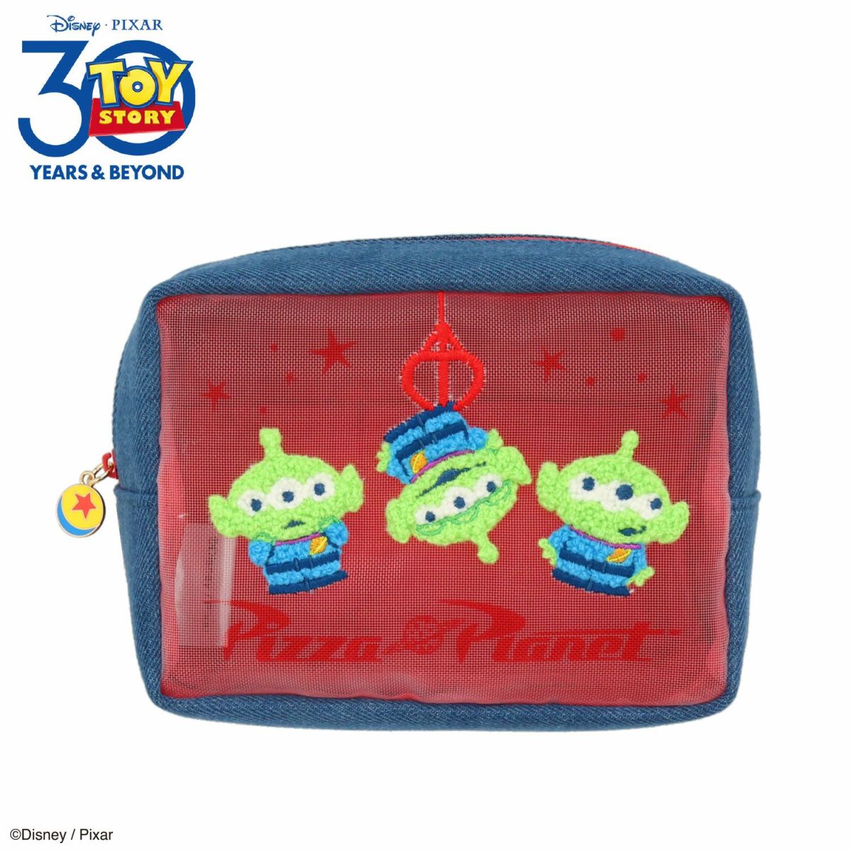 Disney TOY STORY デニムシリーズ スクエアポーチ エイリアン