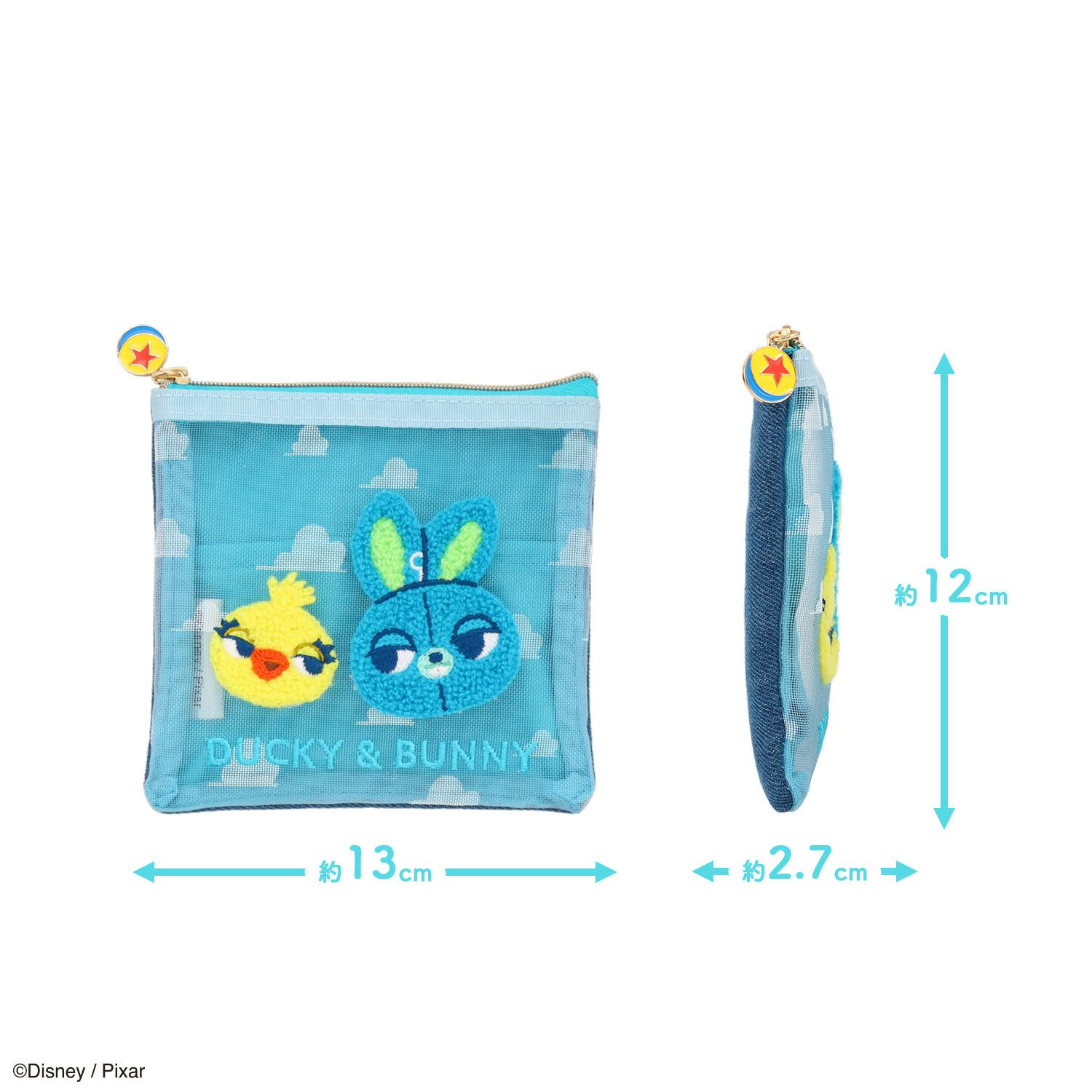 撥水】Disney / POUCH(ミッキー)【WCJ-TD-014BLK-SAX01】※6