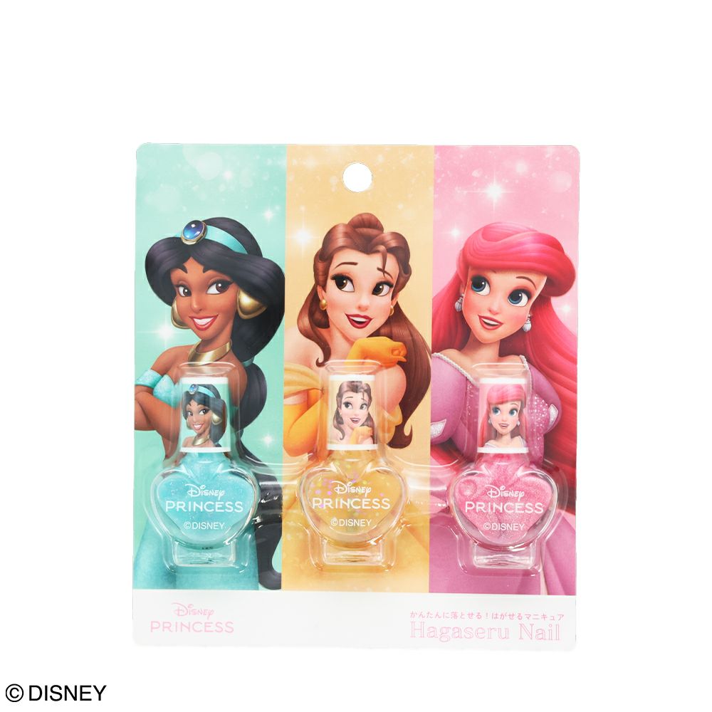 Disney キッズコスメシリーズ はがせるマニキュア3本セット ＜ ディズニープリンセス B＞