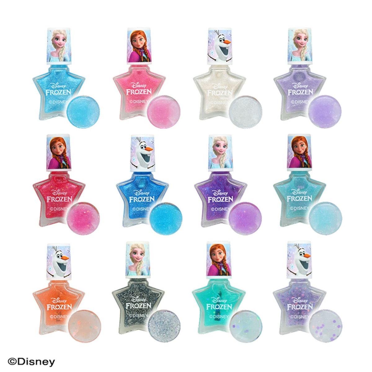 Disney はがせるマニキュア12色セット ＜ アナと雪の女王 ＞
