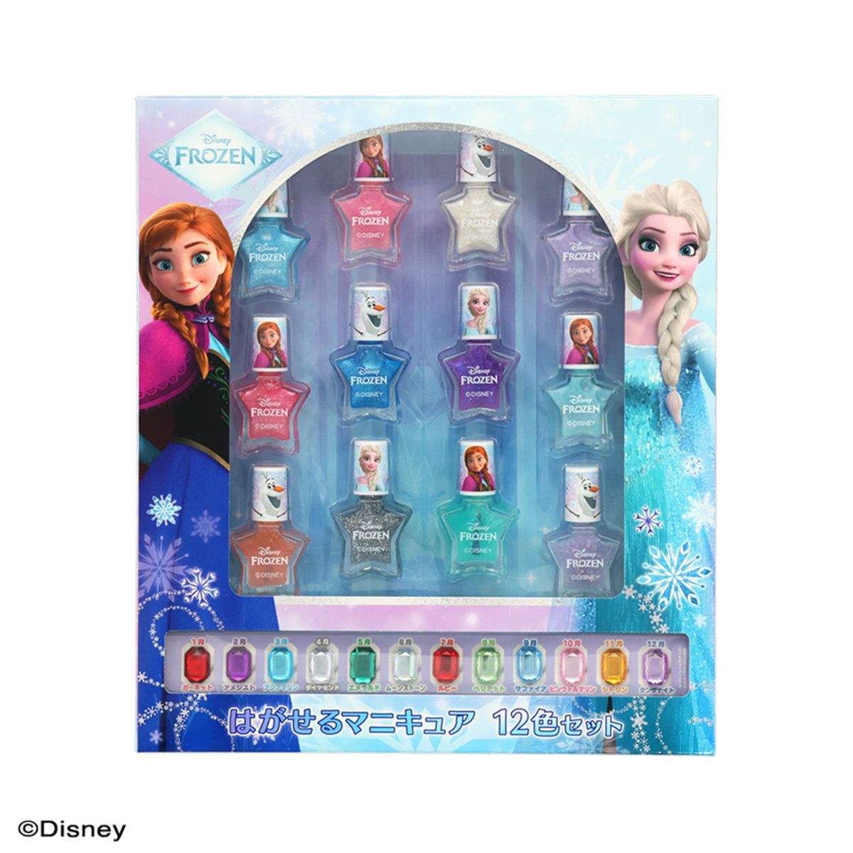 Disney はがせるマニキュア12色セット ＜ アナと雪の女王 ＞