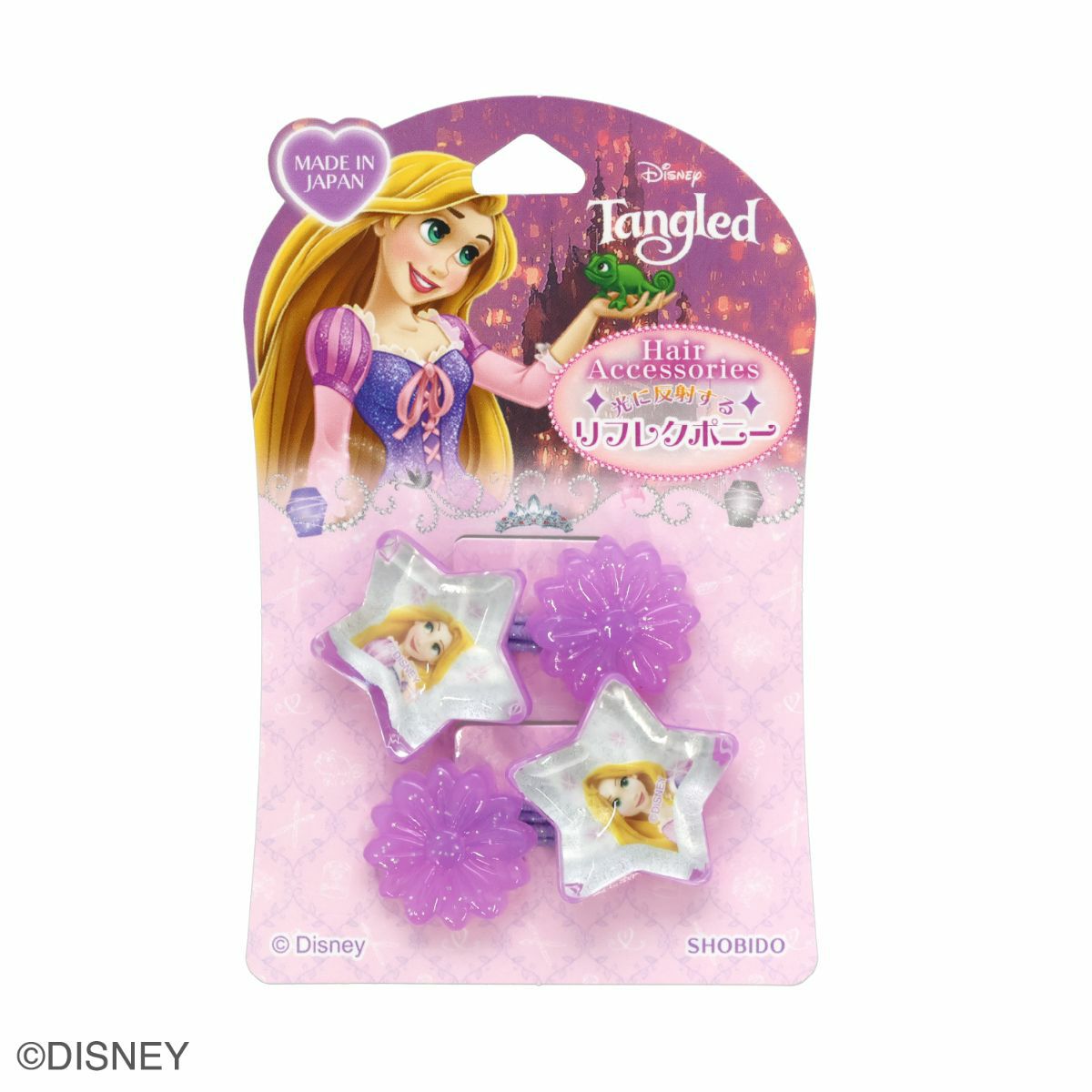 Disney ヘアゴム リフレクヘアポニー 星型 ＜ ラプンツェル ＞