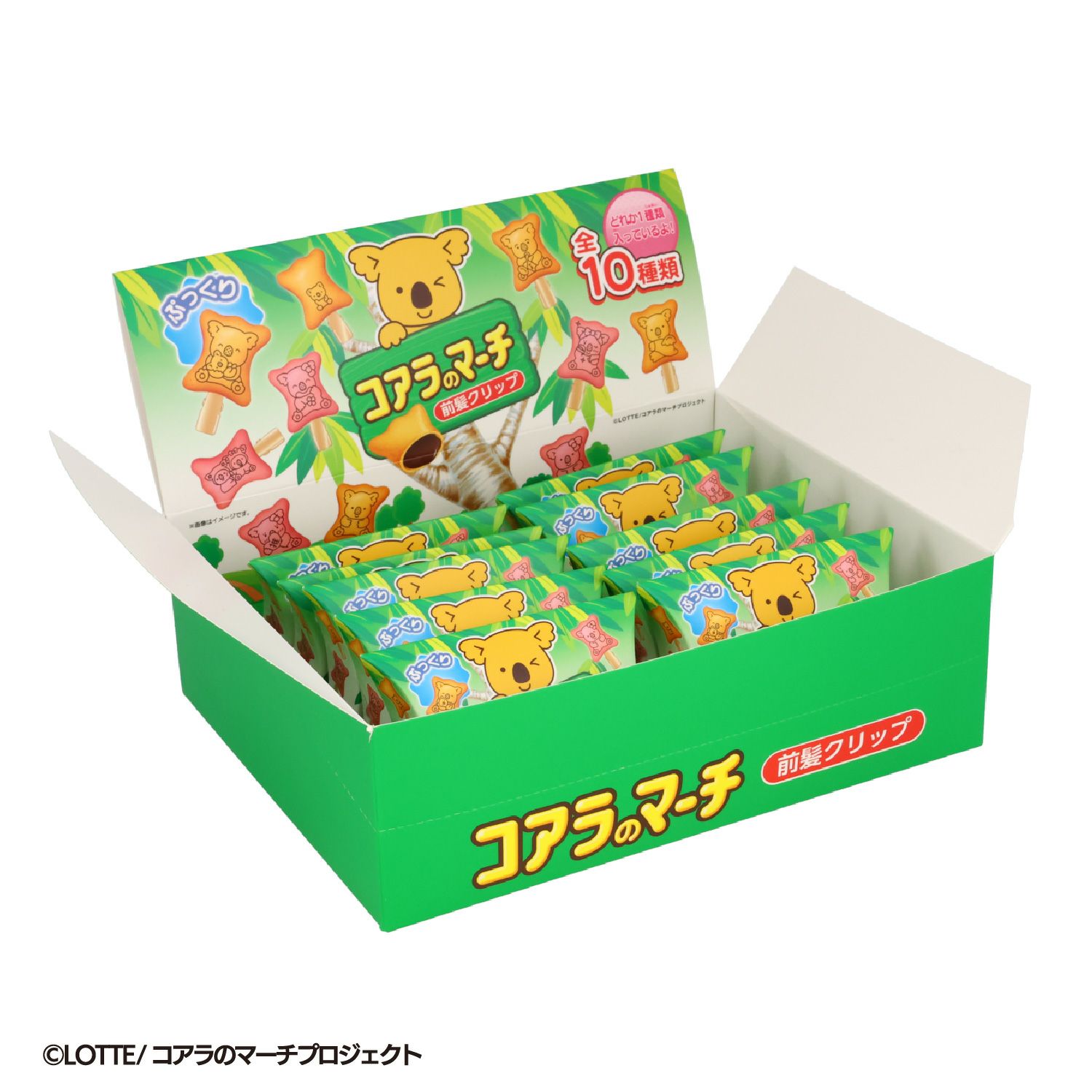 LOTTE コアラのマーチ 前髪クリップセット ＜ 10個BOXセット ＞
