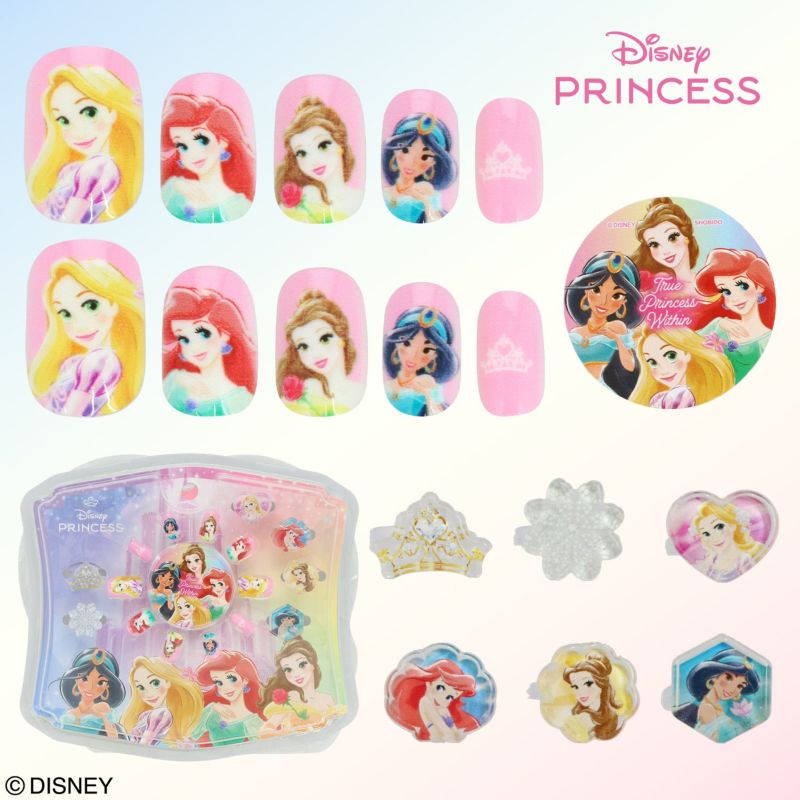  Disney ネイルチップ&リングセット ＜ディズニープリンセス＞