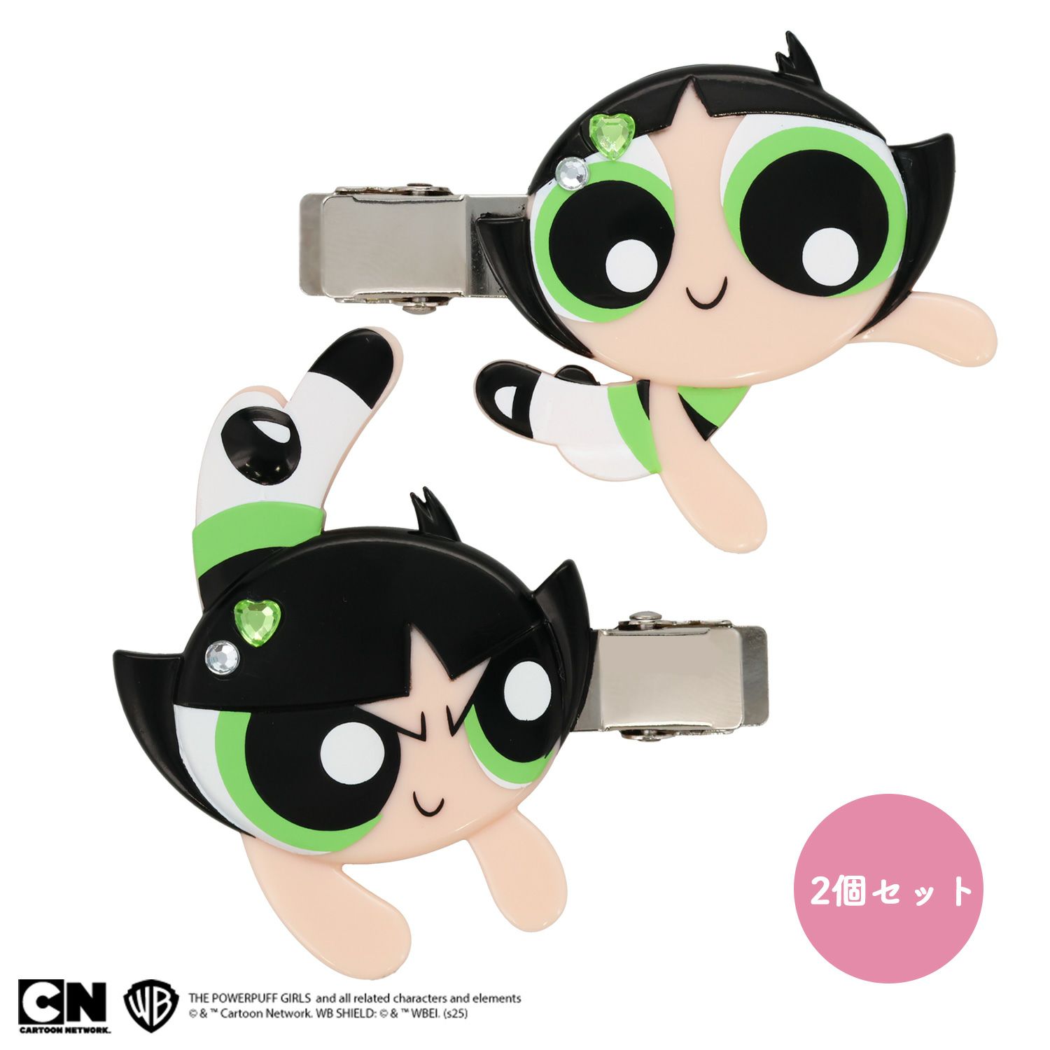 パワーパフ ガールズ 前髪クリップ ＜バターカップ＞ 2個セット