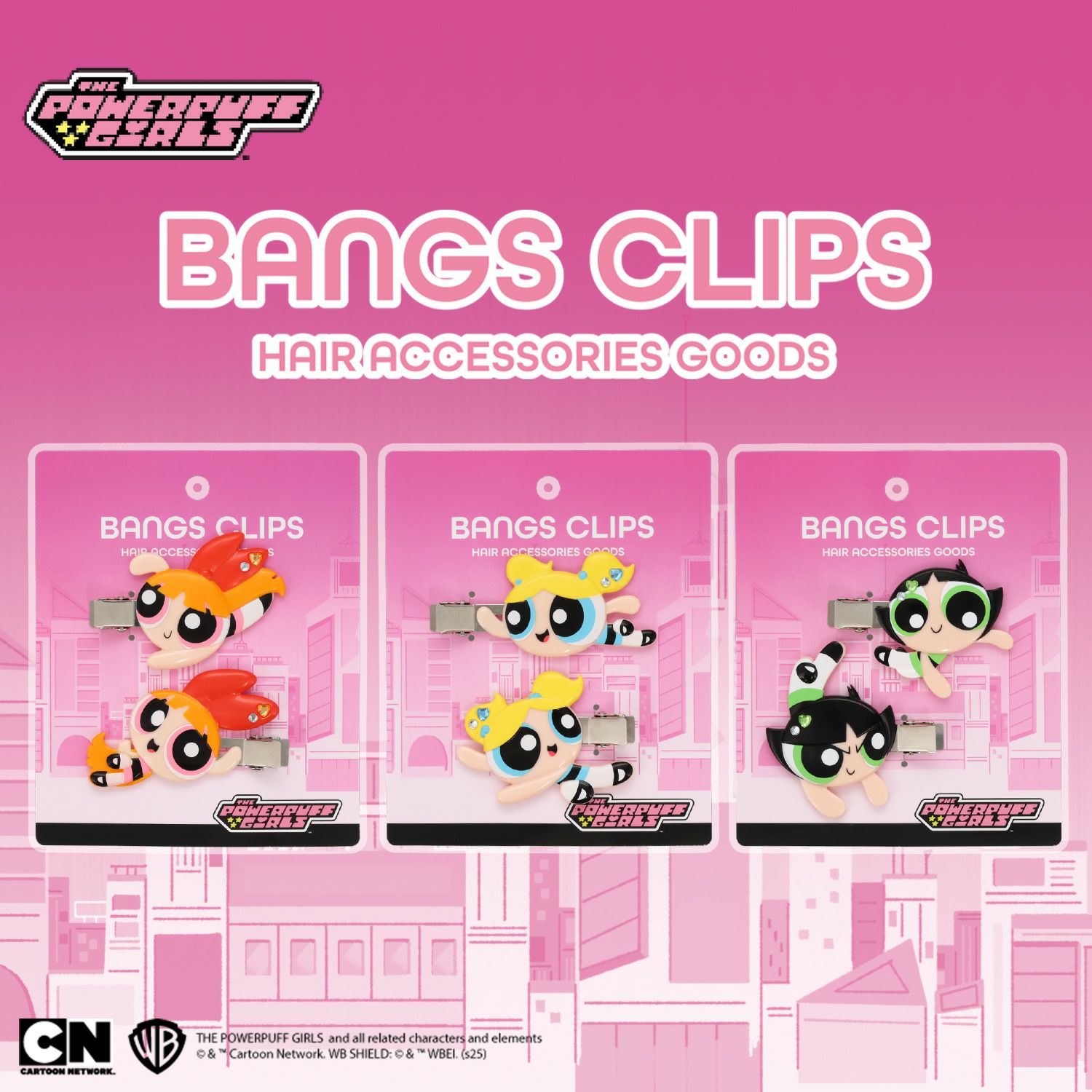 パワーパフ ガールズ 前髪クリップ ＜バターカップ＞ 2個セット