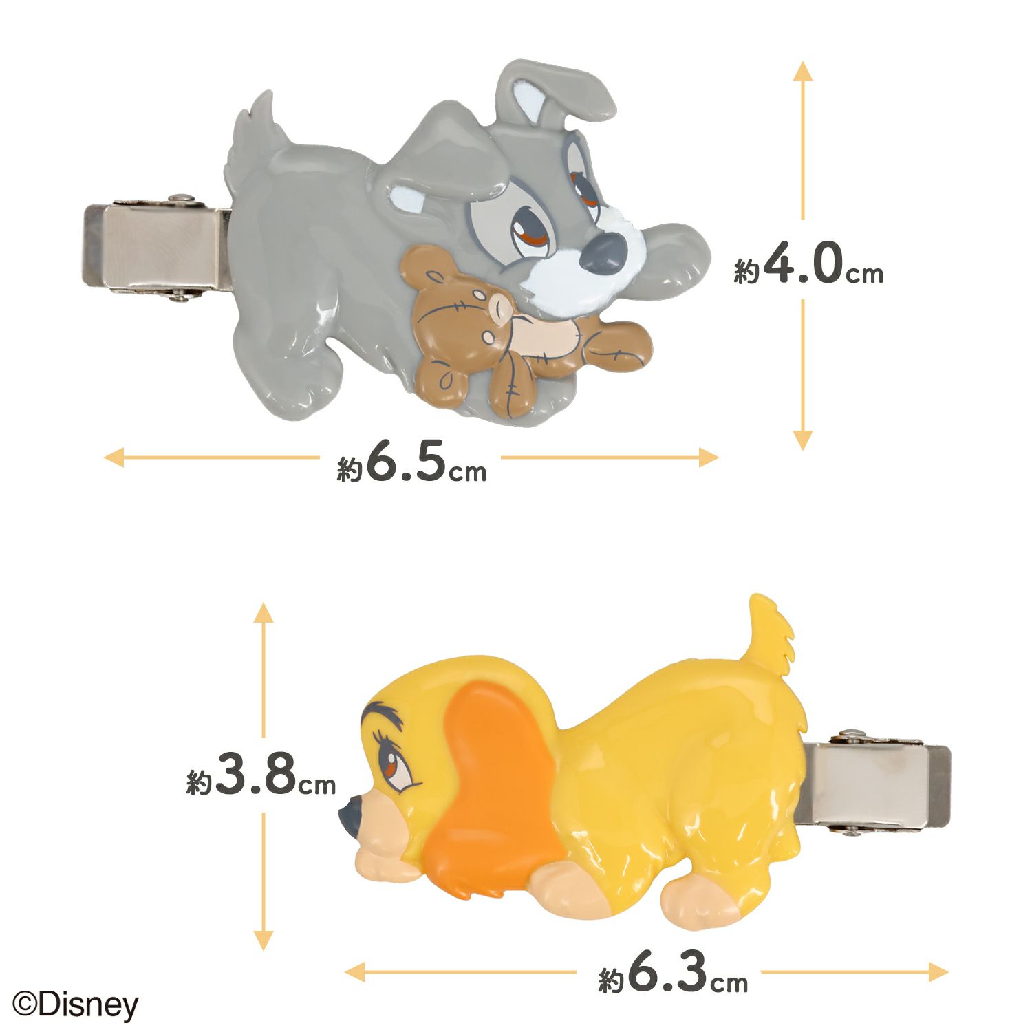 Disney 前髪クリップ ＜わんわん物語＞ ディズニー  2個セット