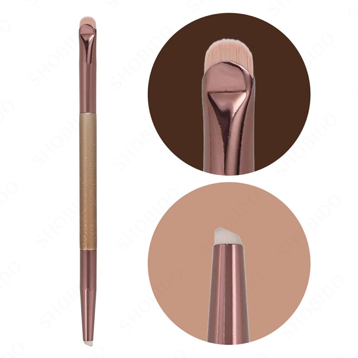 W涙袋メイクブラシ