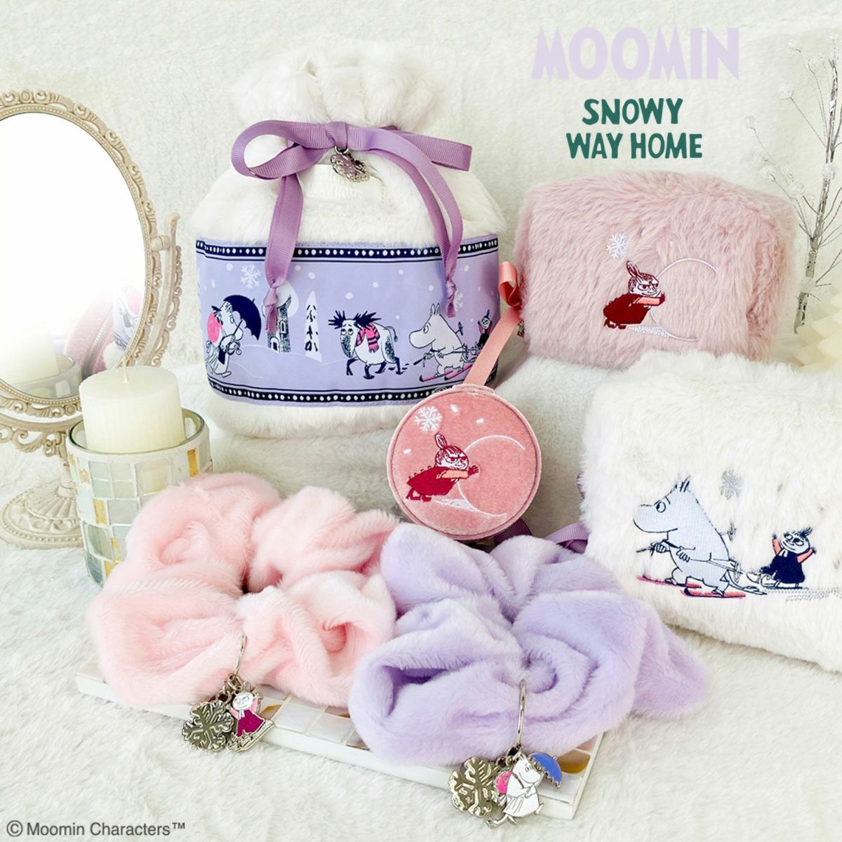 ムーミン スノーウェイホームシリーズ ファーシュシュ ＜パープル＞