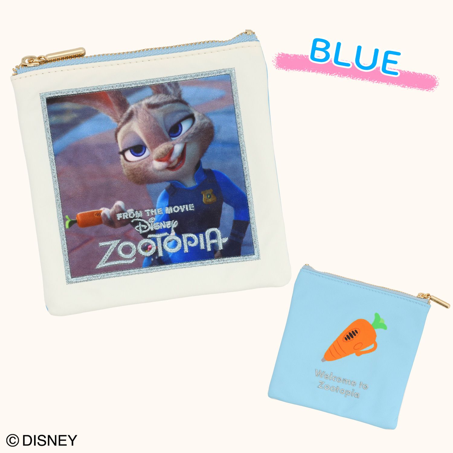 Disney ズートピア ファイナルフレームシリーズ スクエアポーチ ＜BLUE＞