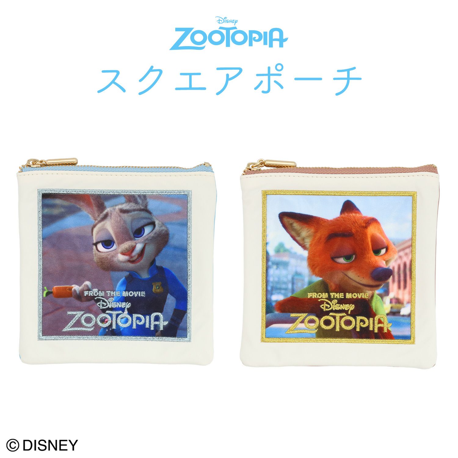 Disney ズートピア ファイナルフレームシリーズ スクエアポーチ ＜BLUE＞