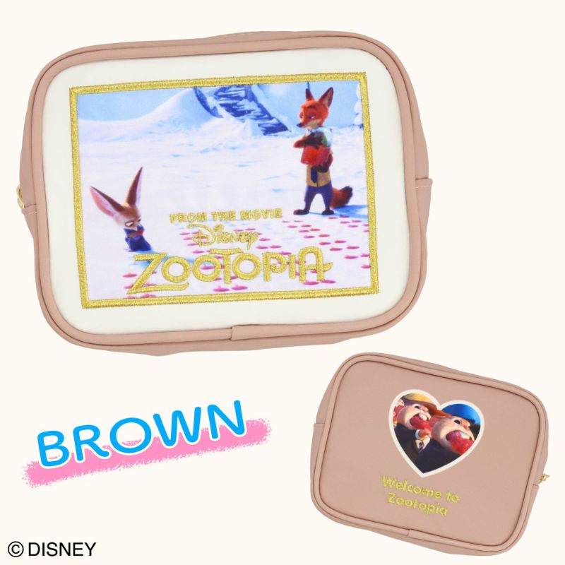 Disney ズートピア ファイナルフレームシリーズ コスメポーチ ＜BROWN＞