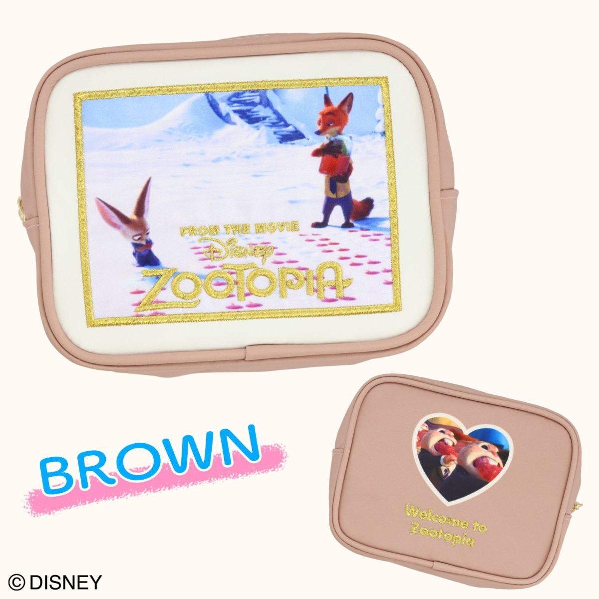 Disney ズートピア ファイナルフレームシリーズ コスメポーチ ＜BROWN＞