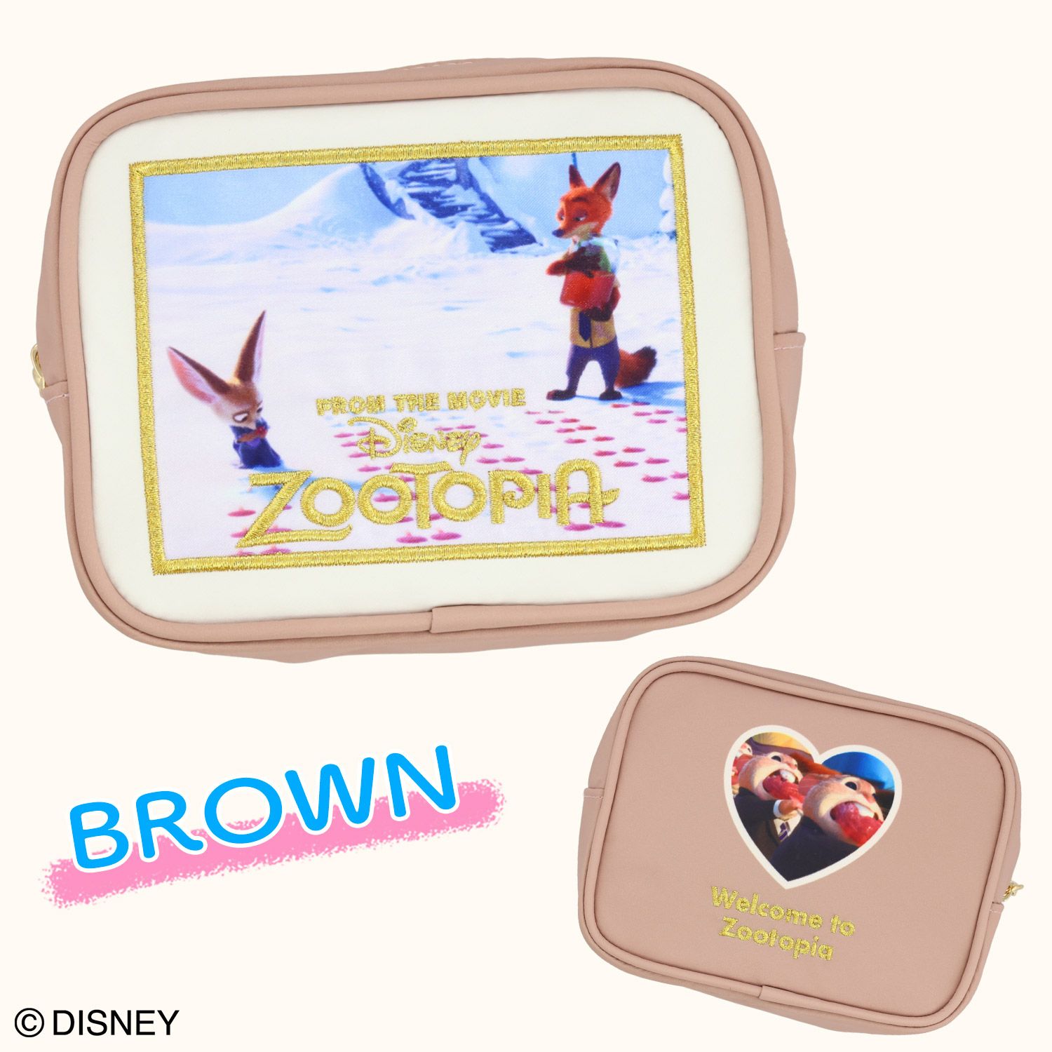 Disney ズートピア ファイナルフレームシリーズ コスメポーチ ＜BROWN＞