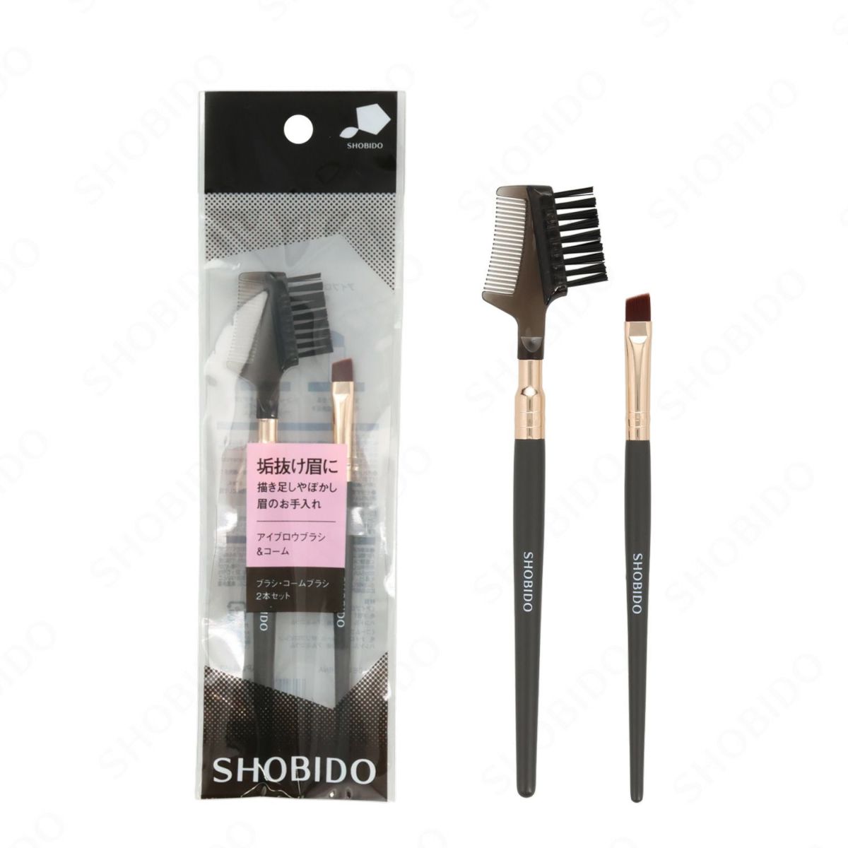 アイブロウブラシ＆コームセット