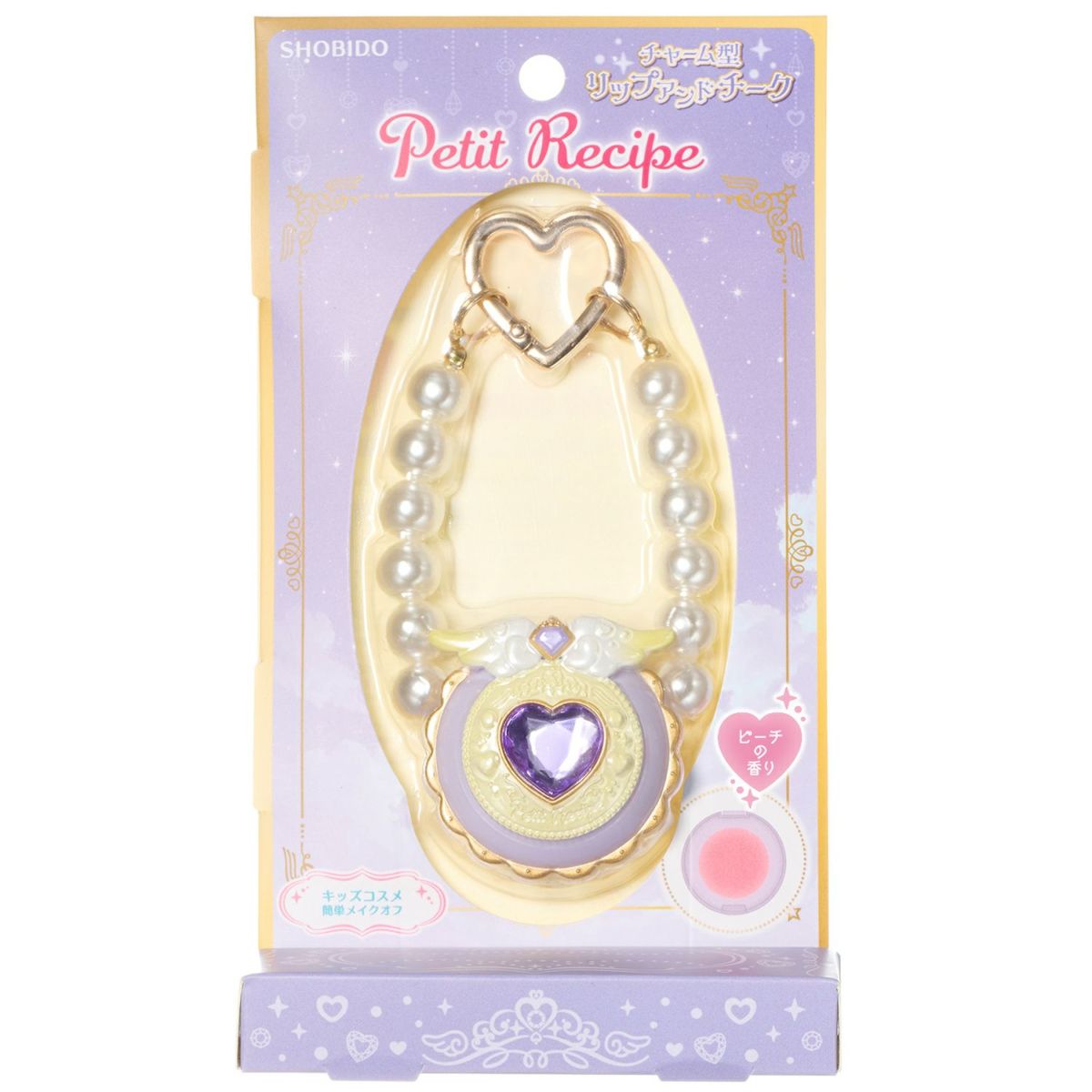 プチレシピ チャーム型リップ＆チーク ＜パープル＞