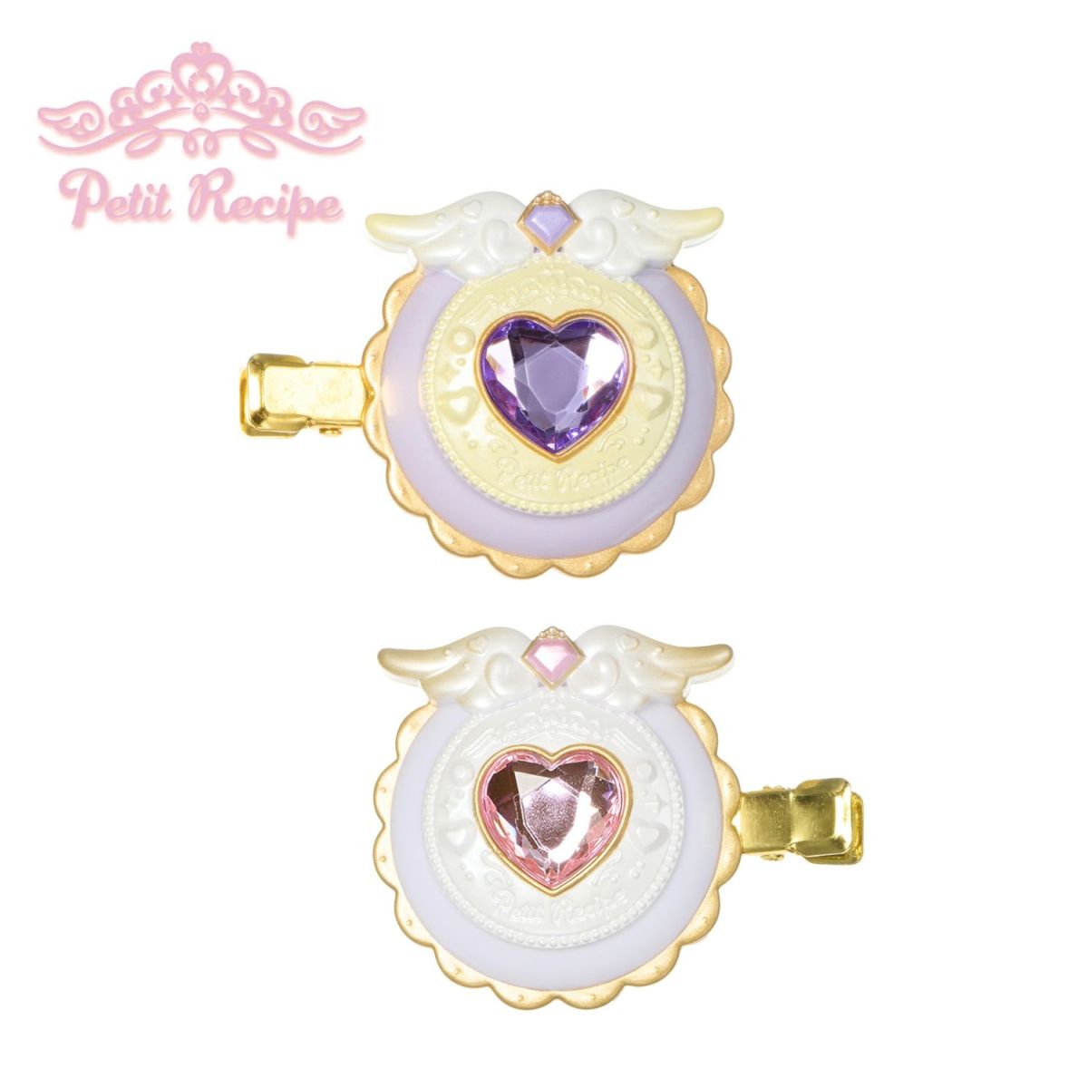 プチレシピ 前髪クリップ ＜ピンク＆ブルー＞