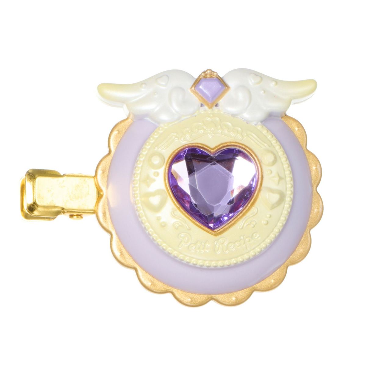 プチレシピ 前髪クリップ ＜パープル＆ホワイト＞