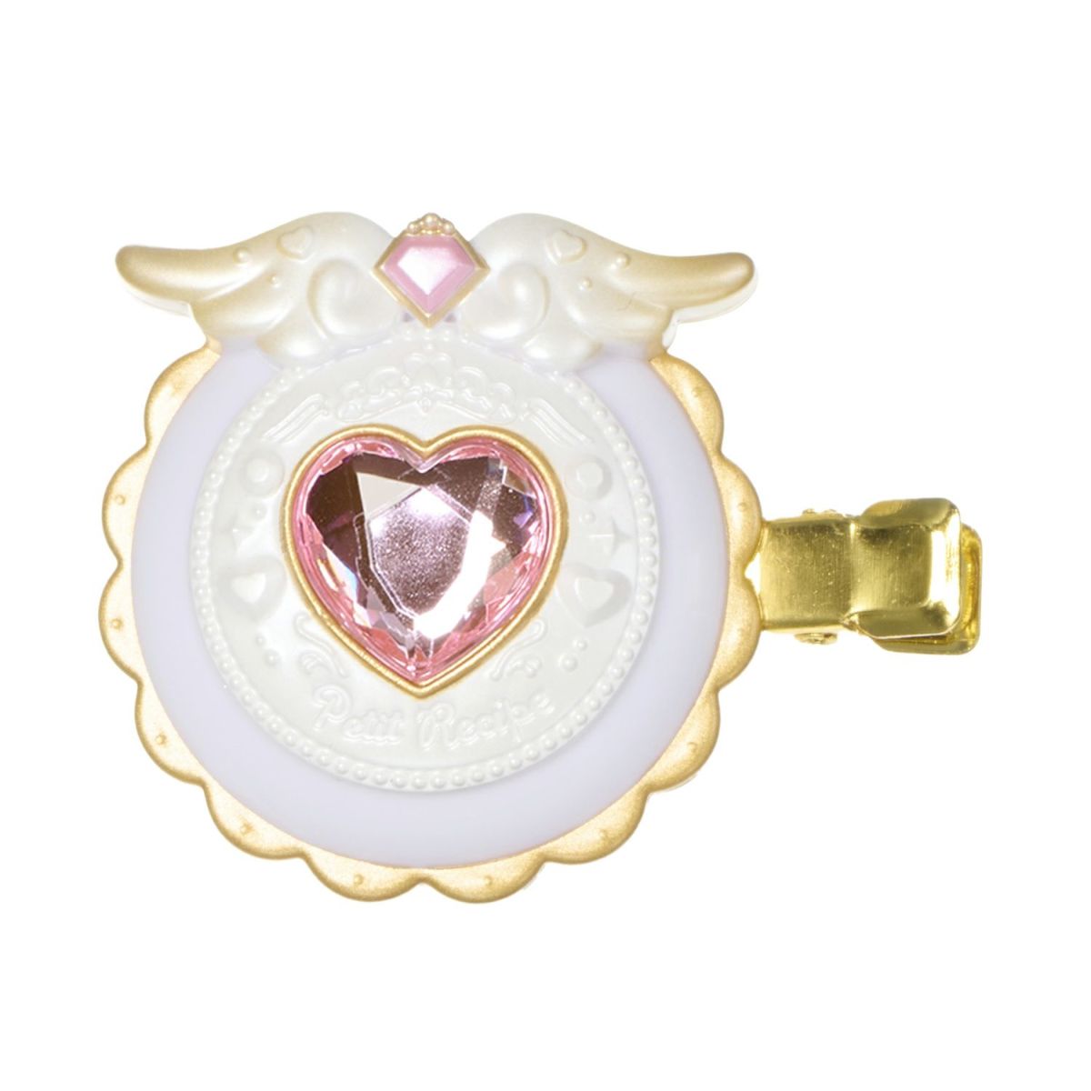 プチレシピ 前髪クリップ ＜パープル＆ホワイト＞