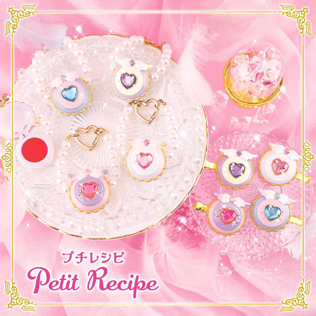 プチレシピ 前髪クリップ ＜パープル＆ホワイト＞
