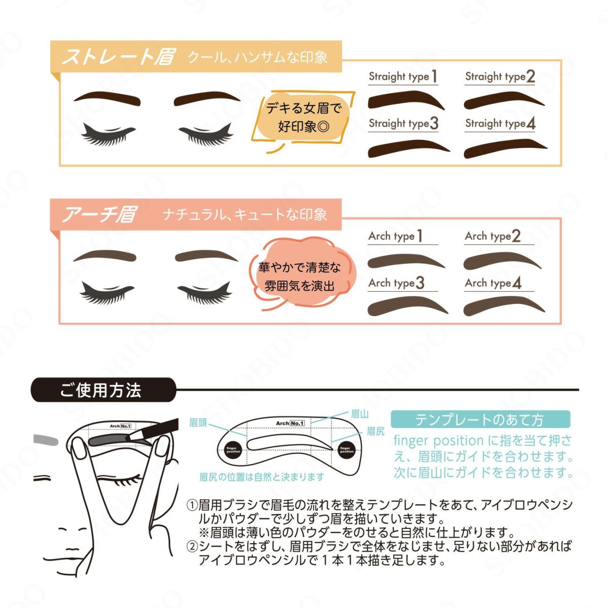 アイブロウテンプレート