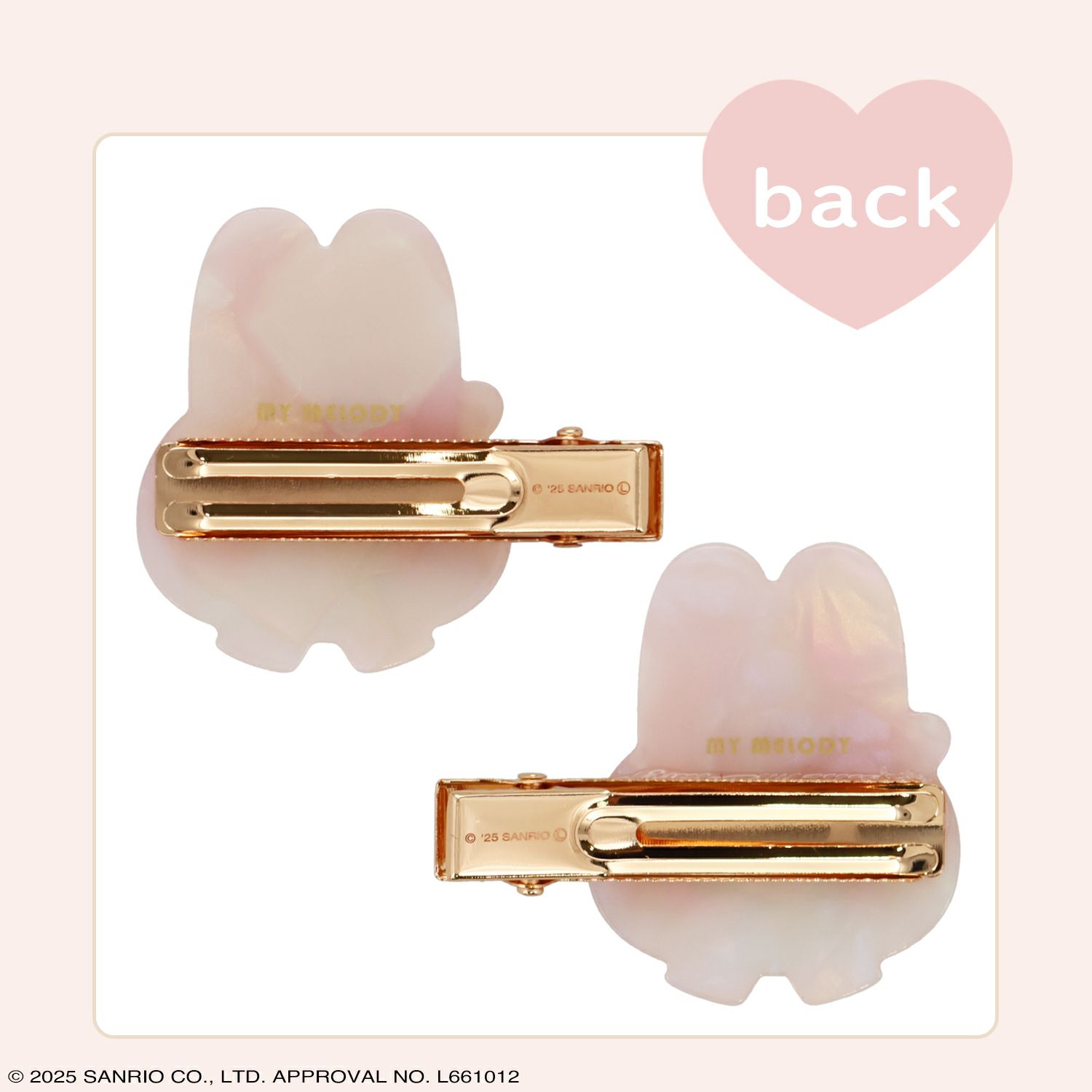サンリオキャラクターズ Baby Pinkシリーズ ヘアクリップ ＜マイメロディ＞