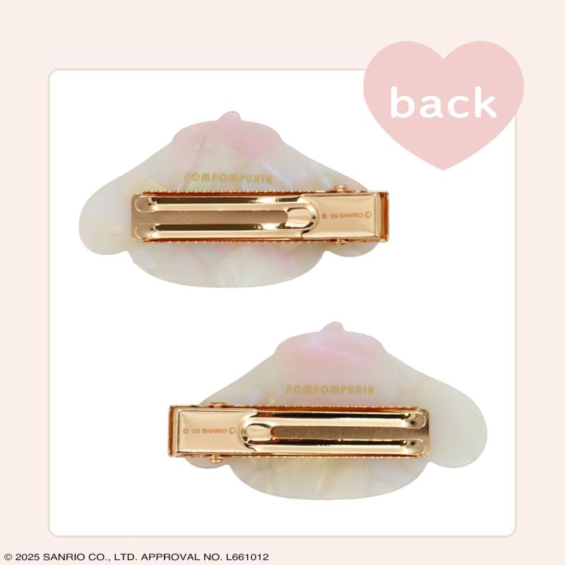 サンリオキャラクターズ Baby Pinkシリーズ ヘアクリップ ＜ポムポムプリン＞