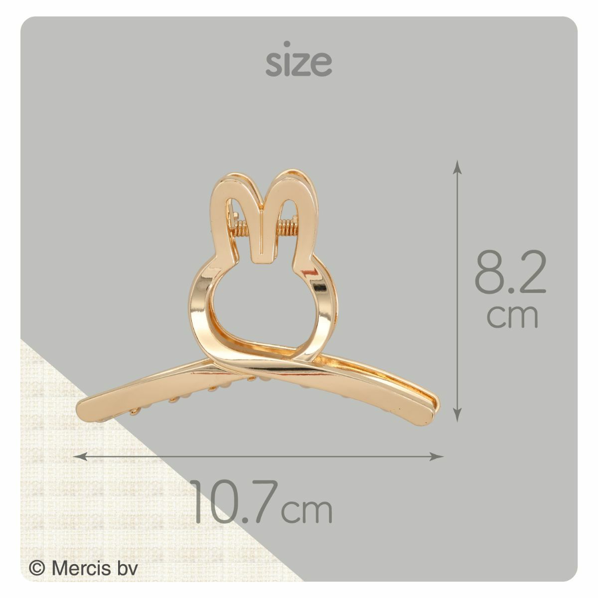 miffy ツイード&パールシリーズ ツイストバンスクリップ