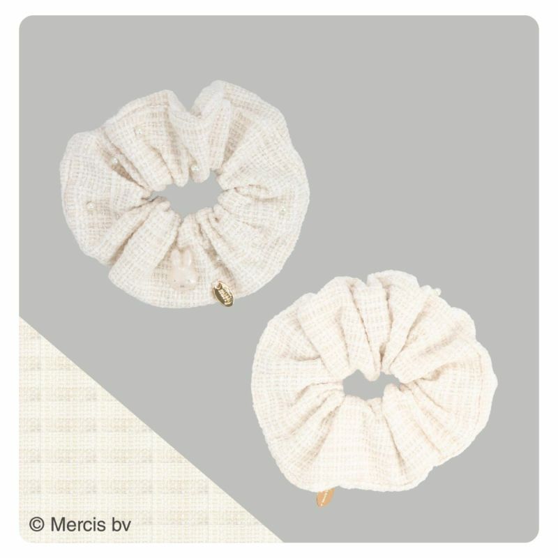 miffy ツイード&パールシリーズ ツイードシュシュ ＜ WHITE ＞
