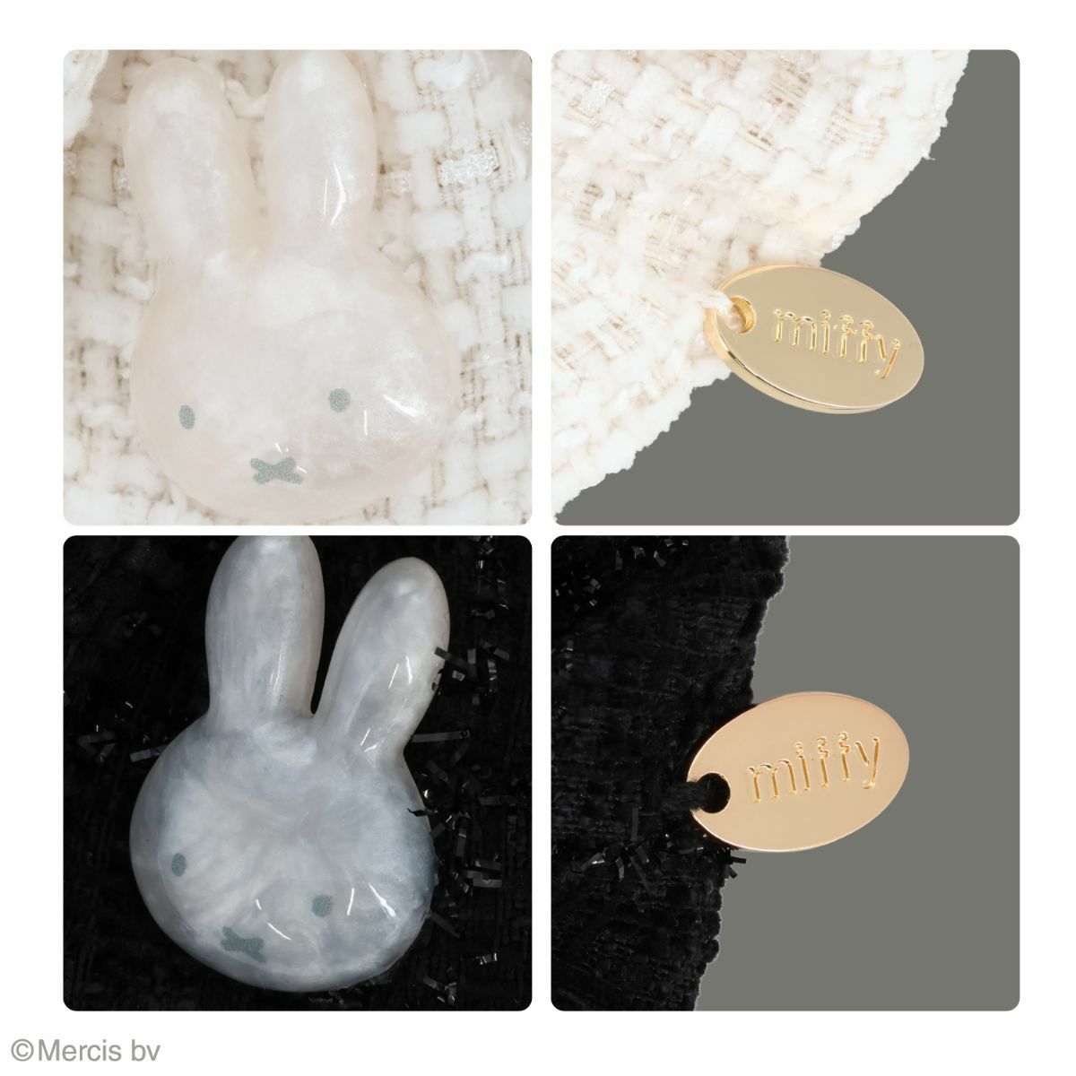 miffy ツイード&パールシリーズ ツイードシュシュ ＜ WHITE ＞