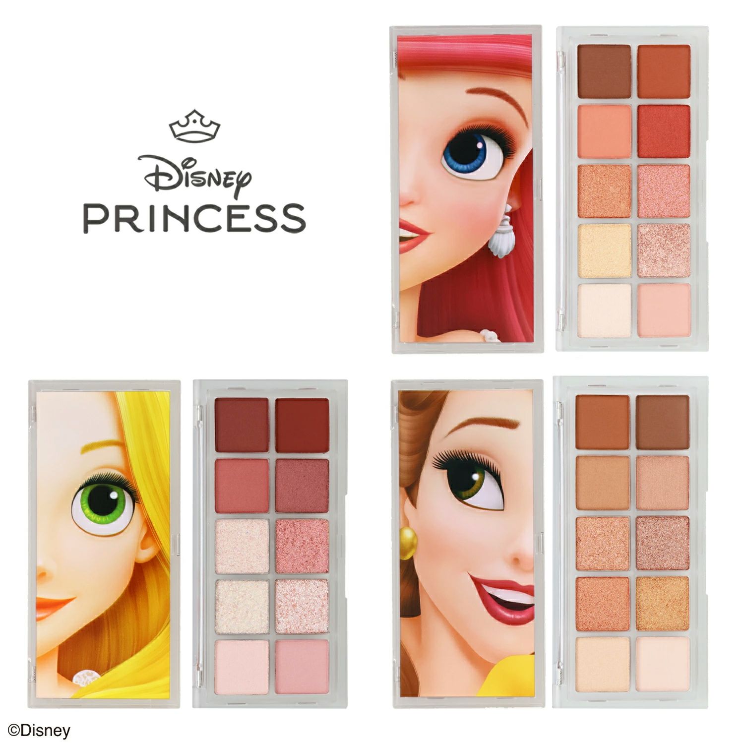ディズニープリンセス メイクパレット アイシャドウ チーク ハイライト リップ Disney PRINCESS リアル プリンセス コスメ コレクション | 粧美堂