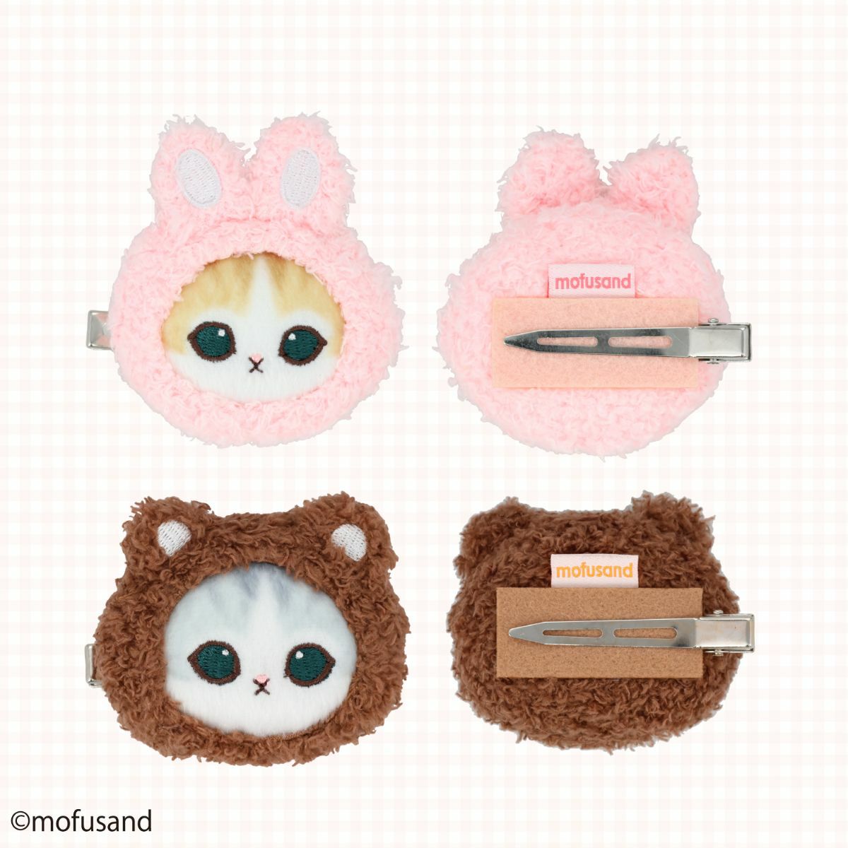 mofusand COSME&ZAKKAシリーズ マスコットヘアクリップ ＜くま＞