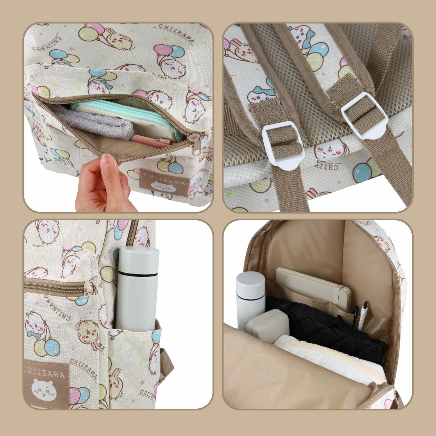 ちいかわ 新入学総柄シリーズ デイパック CW00440