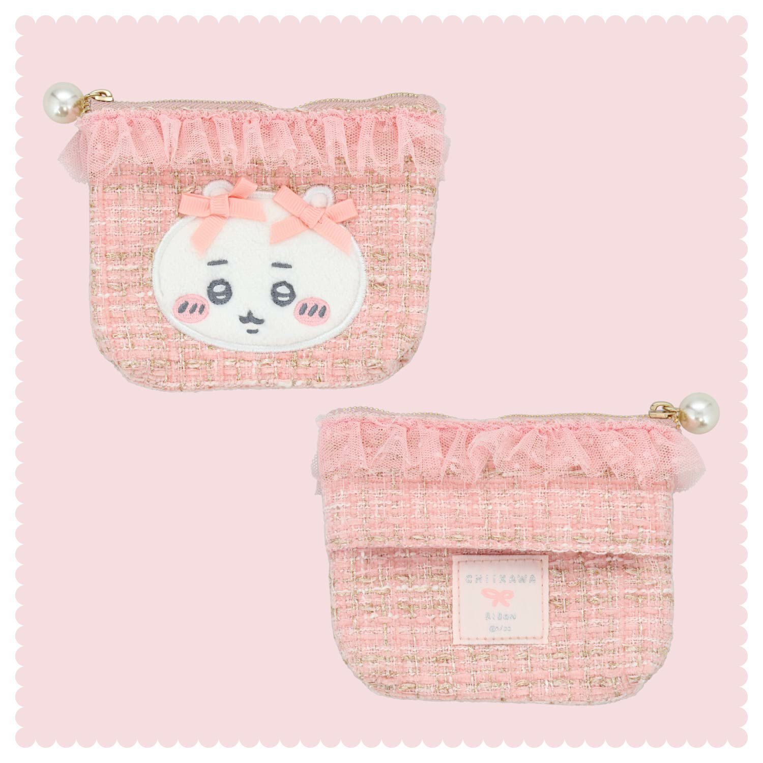 ちいかわ リボンシリーズ ツイードティッシュポーチ ＜ちいかわ