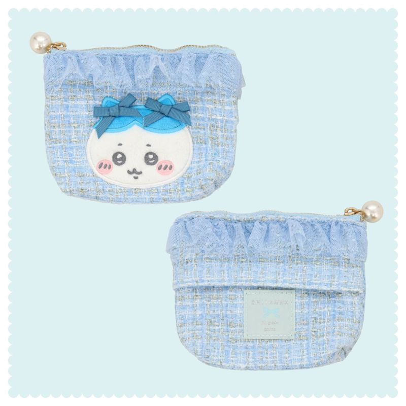 ちいかわ リボンシリーズ ツイードティッシュポーチ ＜ちいかわ/ハチワレ/うさぎ/モモンガ＞ 粧美堂 shobido