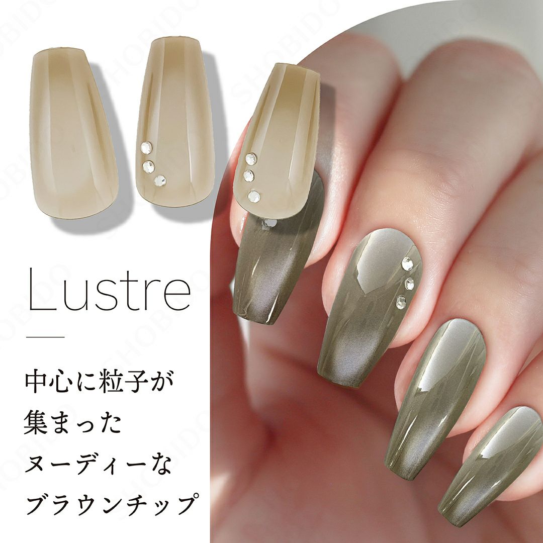 デコラティブネイル マグネットネイルチップ 24Nail Tips/粘着テープ付き ＜Glow/Lustre/Prima/Halo＞ 粧美堂 shobido