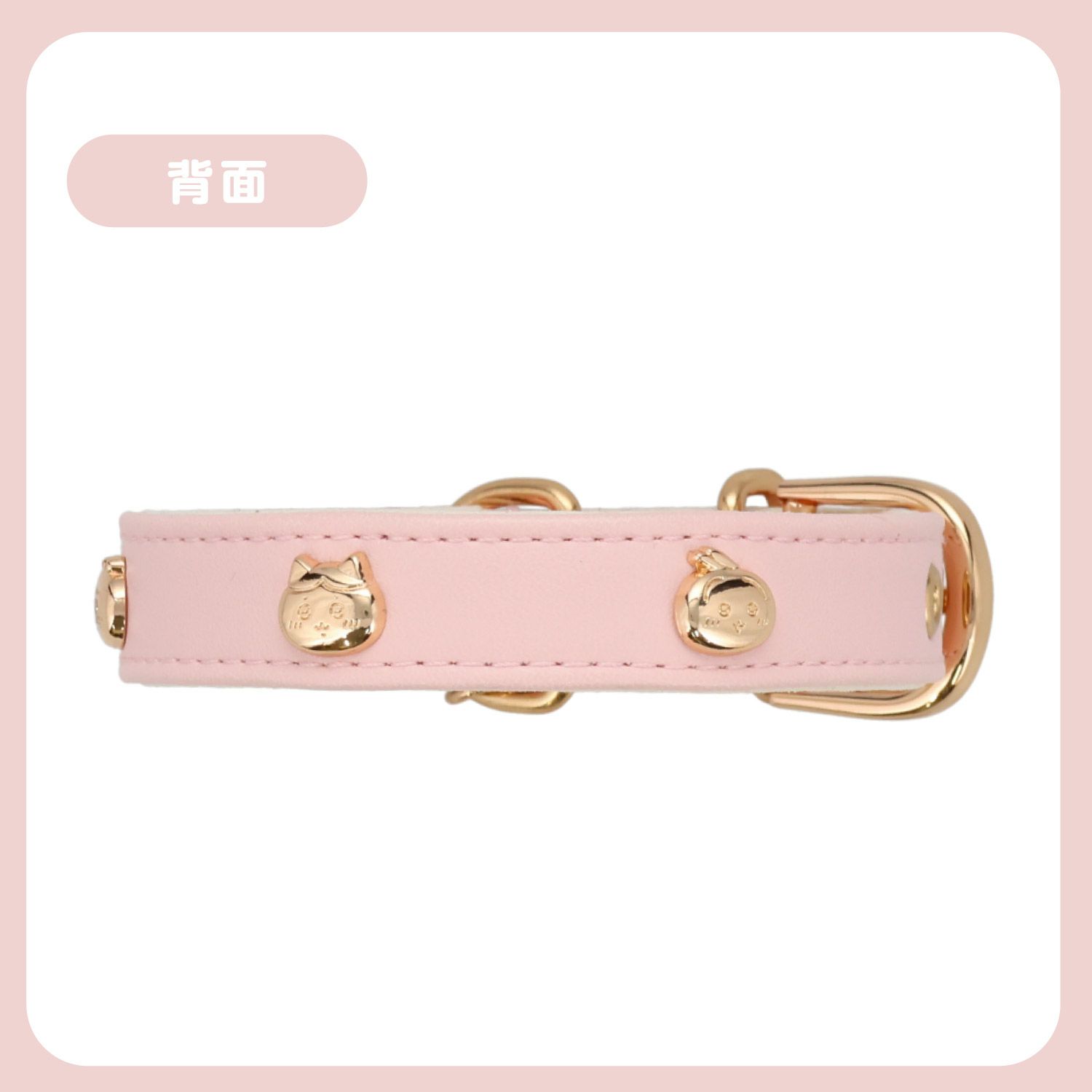 ちいかわ 小型犬用 首輪 合皮タイプ ＜ アイボリー/ピンク ＞