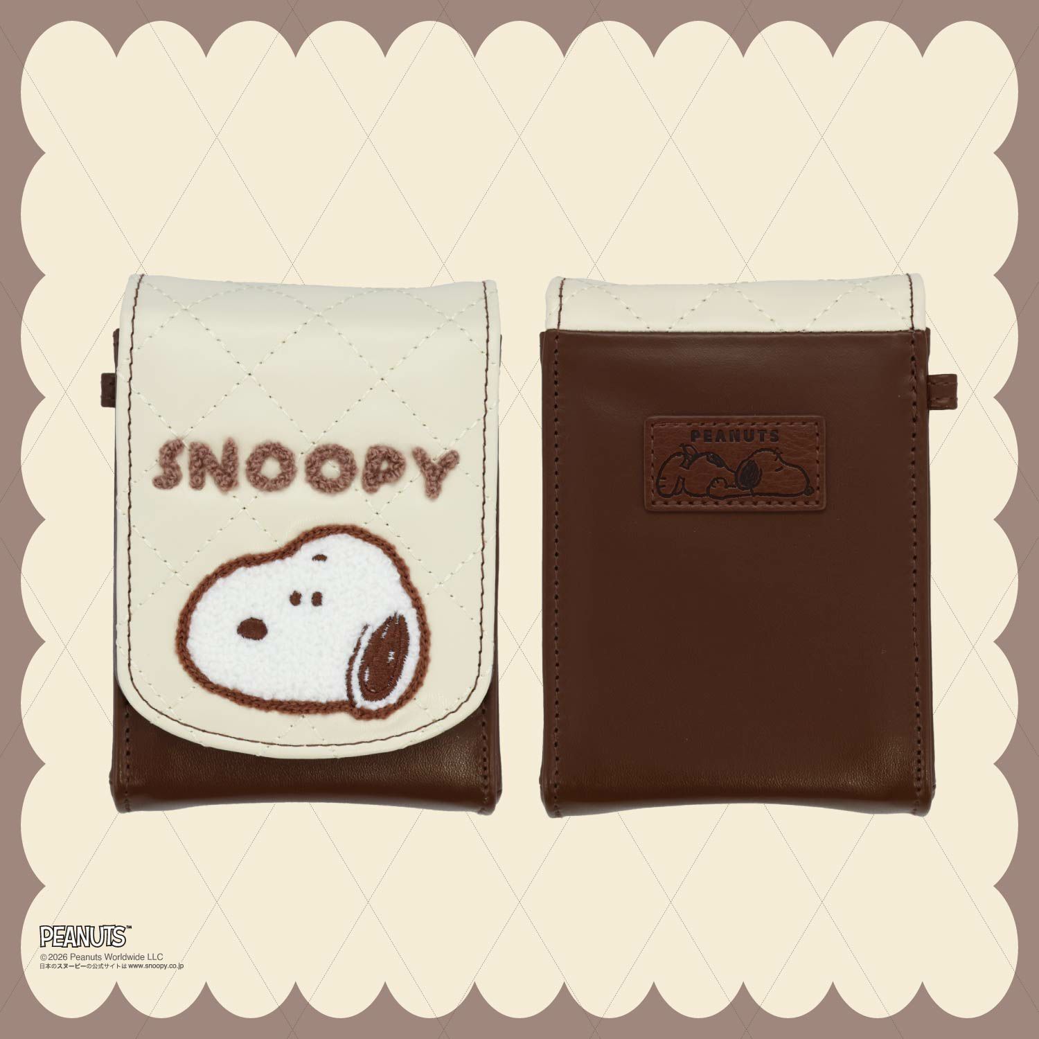  [ PEANUTS ] スヌーピー チョコレートシリーズ リップポーチ 粧美堂 shobido