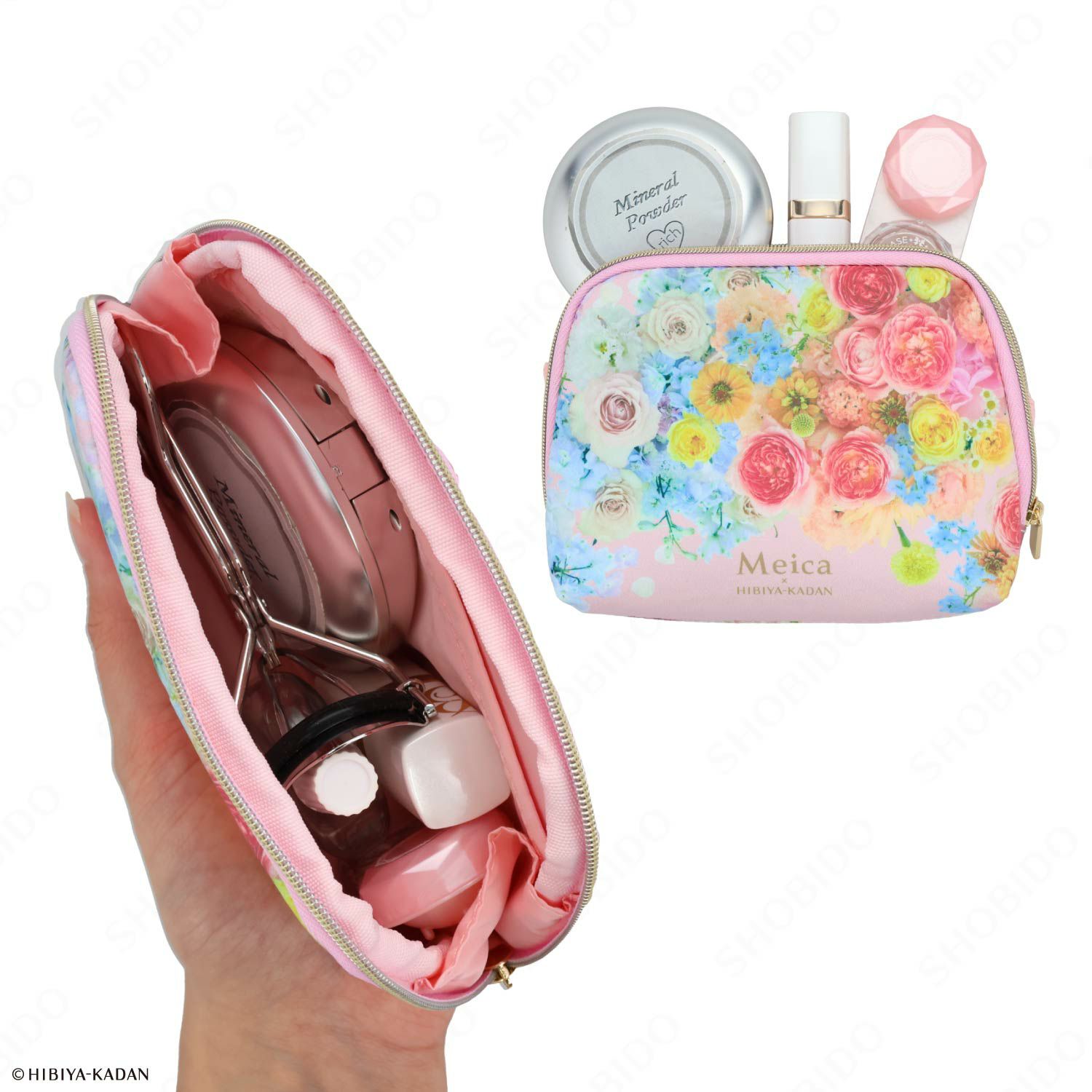 Meica 日比谷花壇コラボ ポーチ メイカ 粧美堂 shobido