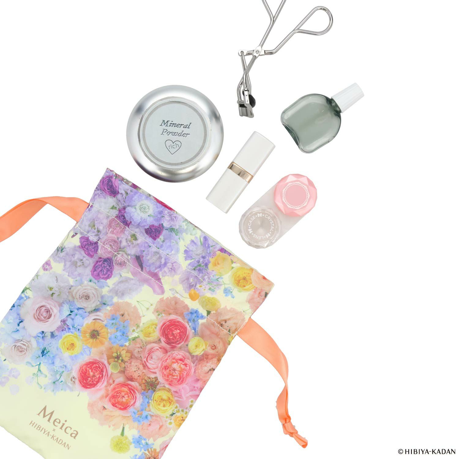 Meica 日比谷花壇コラボ 巾着 メイカ 粧美堂 shobido