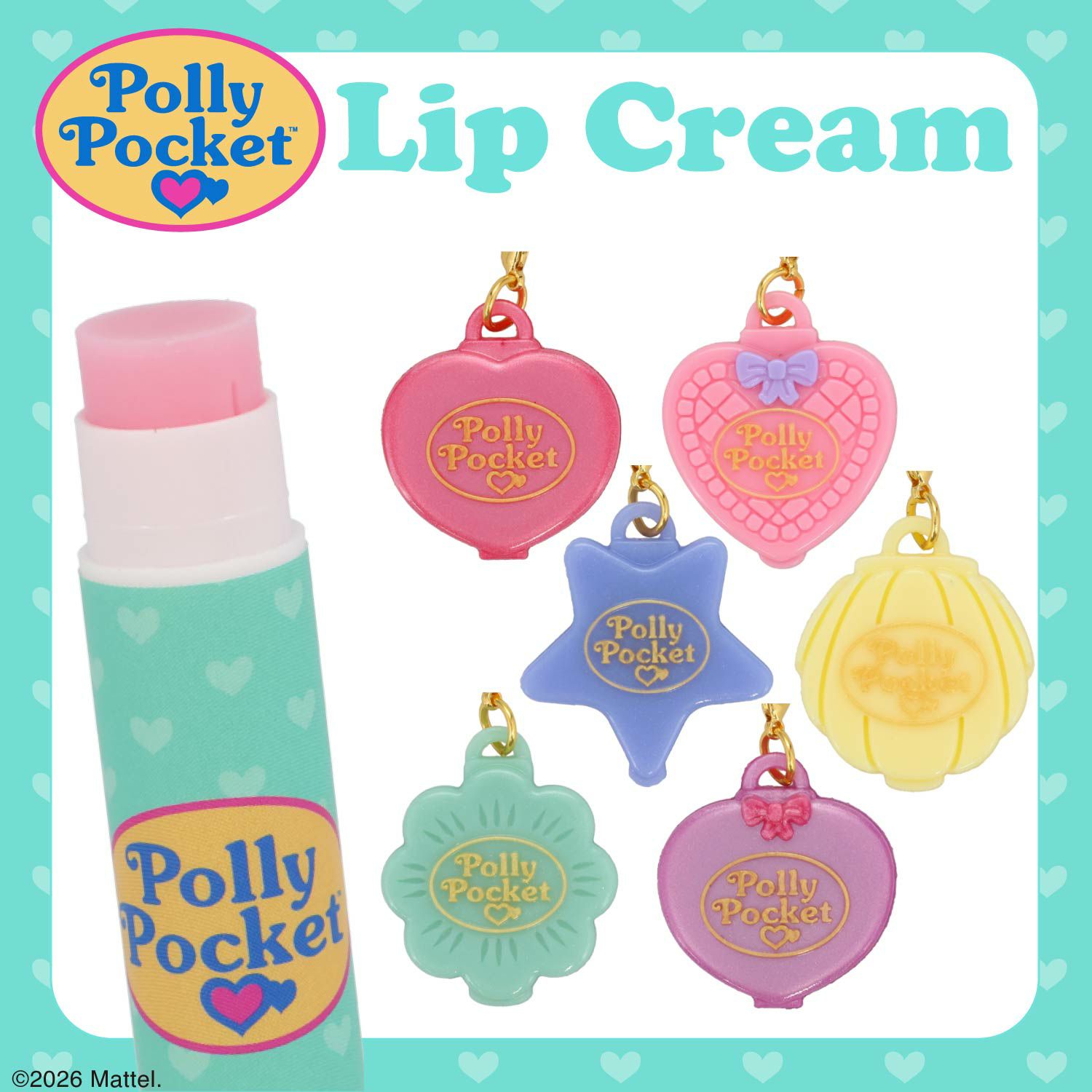 Polly Pocket シークレットマスコット付きリップクリーム ＜全6種＞ ポーリーポケット 粧美堂 shobido